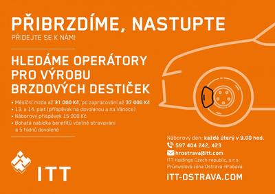 Nabídka práce ve společnosti ITT-Ostrava